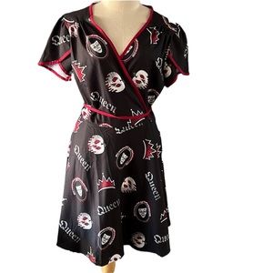 Disney’s Snow White Evil Queen Magic Mirror Poison Apple Wrap Dress